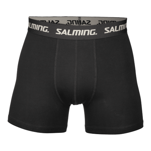 SALMING 2-Pack Cotton Boxer Black cerna