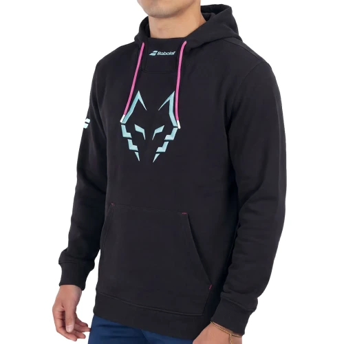 Sudadera con Capucha BABOLAT Juan Lebrón Padel Hood Sweat Negra