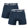 SALMING 2-Pack Cotton Boxer Navy tmave modra