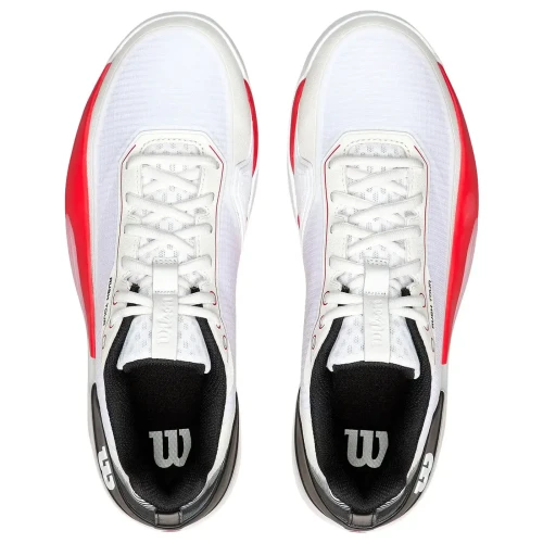 Zapatillas De Pádel Wilson Rush Tour 5 White Red hombre