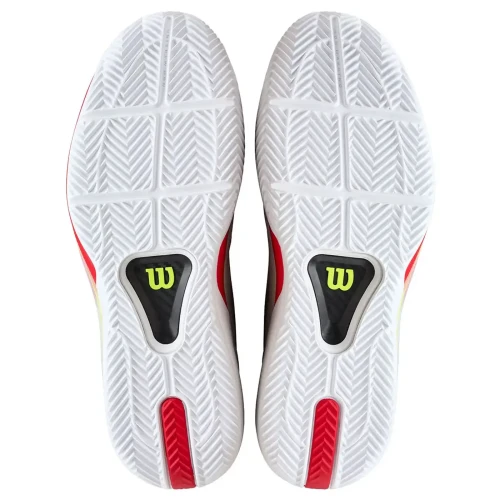 Zapatillas De Pádel Wilson Rush Tour 5 White Red hombre