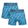 SALMING 2-Pack Cotton Boxer Pixel Blue modra