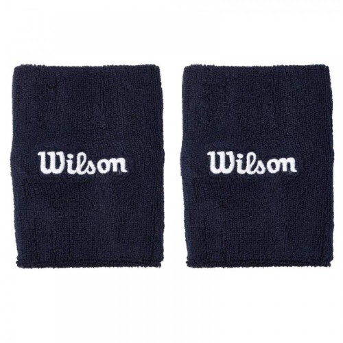 Muñequeras WILSON Wide Terry 2 pack Navy