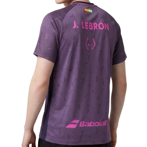 Camiseta BABOLAT Réplica Juan Lebrón Padel Violeta