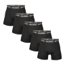 SALMING 5-Pack Cotton Boxer Black cerna