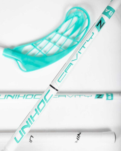 Клюшка для флорбола Unihoc Cavity Z 32 White/Turquoise