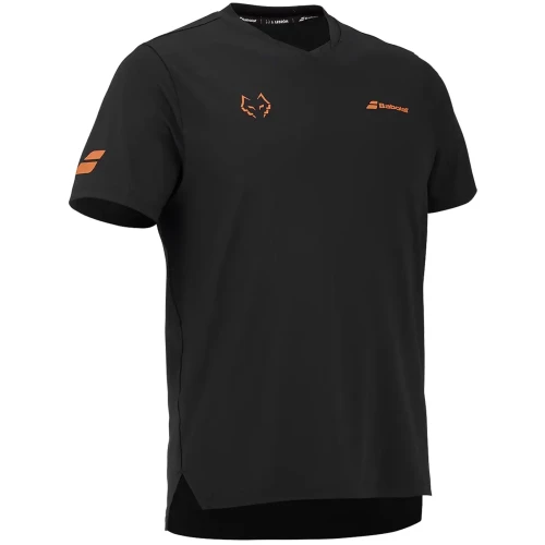 Camiseta Babolat Crew Neck Tee Padel Juan Lebrón Padel Negra