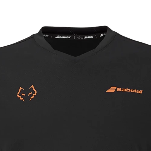 Camiseta Babolat Crew Neck Tee Padel Juan Lebrón Padel Negra