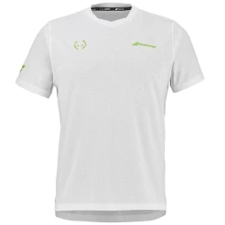 Camiseta Babolat Crew Neck Tee Padel Juan Lebrón 2026 Blanca
