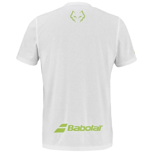 Camiseta Babolat Crew Neck Tee Padel Juan Lebrón 2026 Blanca