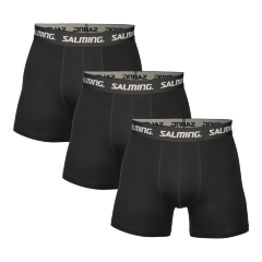 SALMING 3-pack Cotton Boxer Black cerna