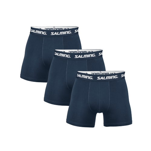 SALMING 3-pack Cotton Boxer Navy tmave modra
