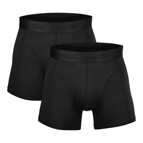 SALMING 2-Pack Bamboo Boxer Black cerna