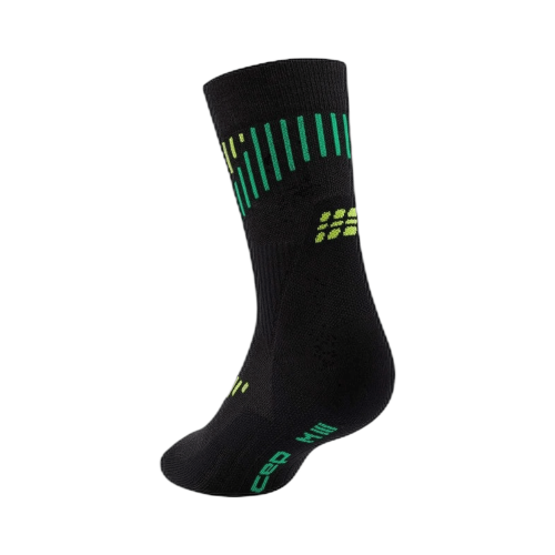 Носки компрессионные CEP Merino 3.0 Women Black/Lime