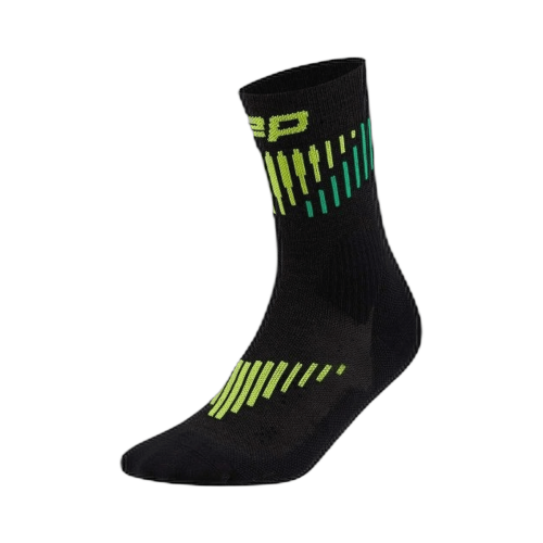 Носки компрессионные CEP Merino 3.0 Women Black/Lime