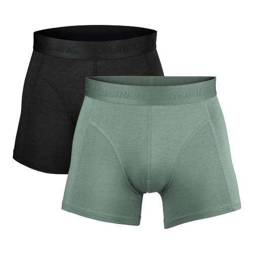 SALMING 2-Pack Bamboo Boxer Black / Green mix barev