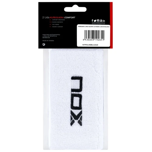 Muñequera NOX Larga Blanco 2PAX