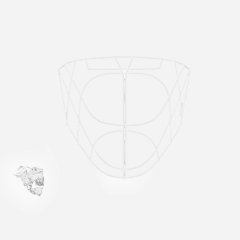 Сетка для шлема Unihoc ALPHA PRIME white