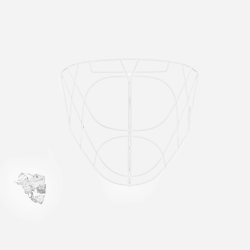 Сетка для шлема Unihoc ALPHA PRIME white