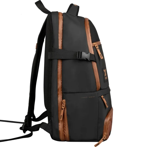 Mochila Nox Luxury Open Series negro marron
