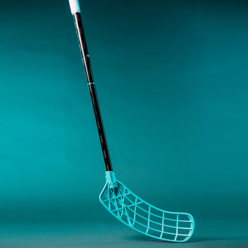 Клюшка для флорбола SALMING Q-Series Carbon Pro 2.0 Icon Trident TX 29 Black / Laguna Blue + крюк