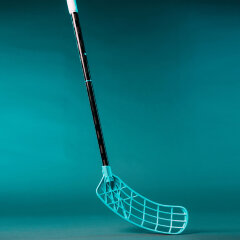 Клюшка для флорбола SALMING Q-Series Carbon Pro 2.0 Icon Trident TX 29 Black / Laguna Blue + крюк