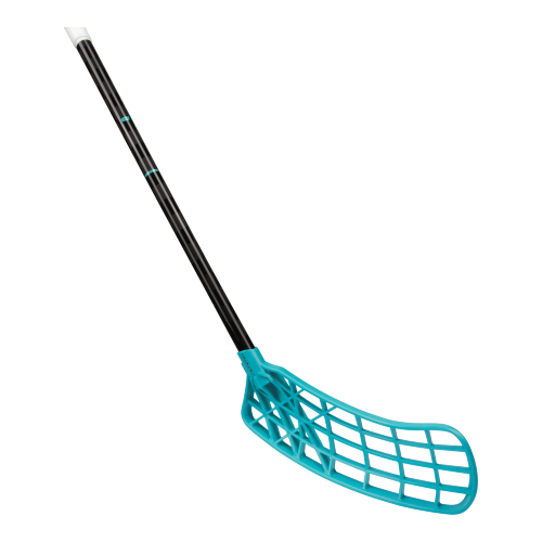 Клюшка для флорбола SALMING Q-Series Carbon Pro 2.0 Icon Trident TX 29 Black / Laguna Blue + крюк