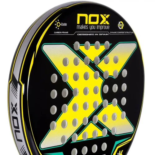 Pala Padel NOX X-ONE Amarillo/Verde 2023