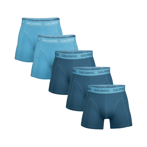 SALMING 5-Pack Cotton Boxer Blue Mix modra
