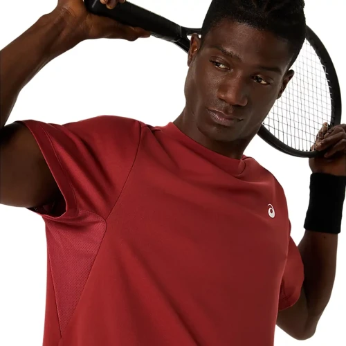 Camiseta Asics Court SS Top Burnt Red