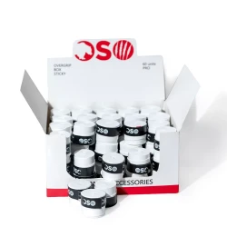 Caja de Overgrips OSO Padel GripStick Blanco 60 Unidades