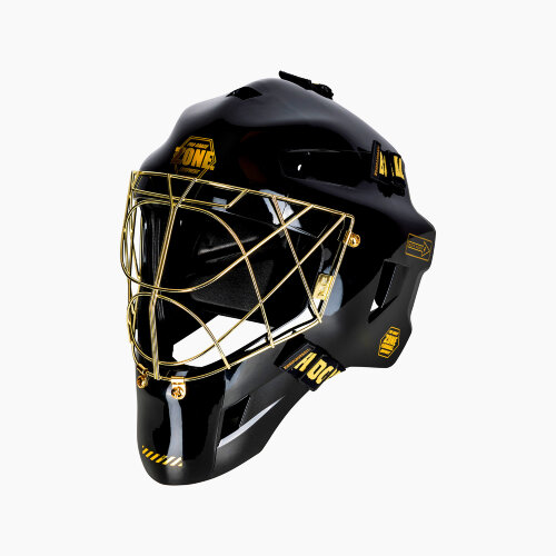 Шлем вратарский Zone Upgrade Pro Cat Eye Cage Black/Gold