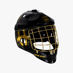 Шлем вратарский Unihoc Shield Black/Gold LTD EDT