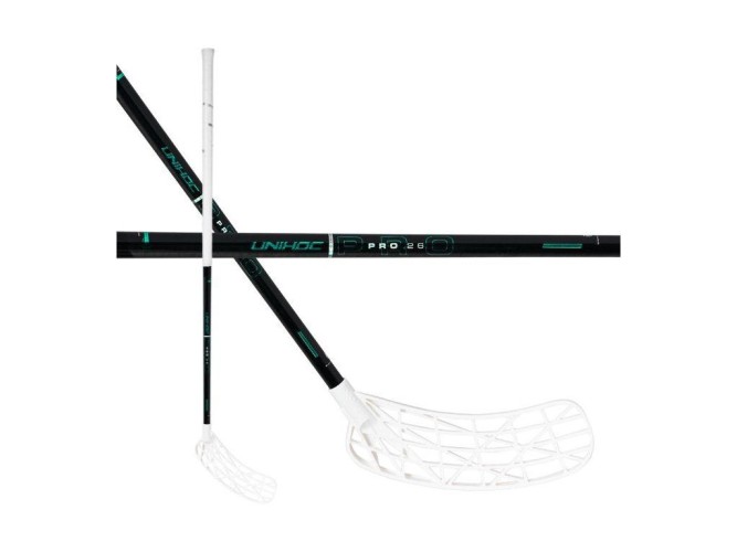 Клюшка для флорбола Unihoc EVOLITE PRO FL 26 WHITE-TURQUOISE SLIM