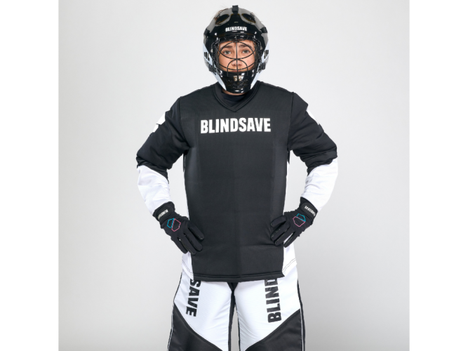 Шлем вратарский Blindsave Black Jr