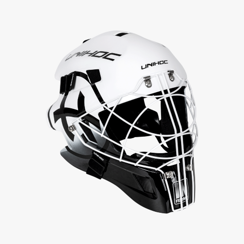 Шлем вратарский Unihoc Inferno 66 White/Black