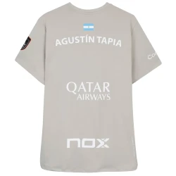 Camiseta Nox Sponsors AT10 Gris Suave de Agustín Tapia 2026