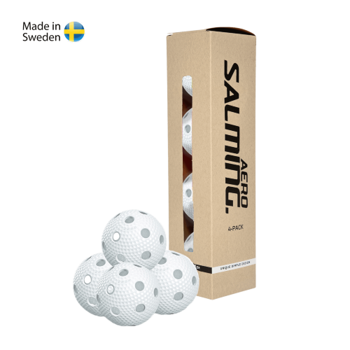 SALMING Aero Ball 4-pack, white