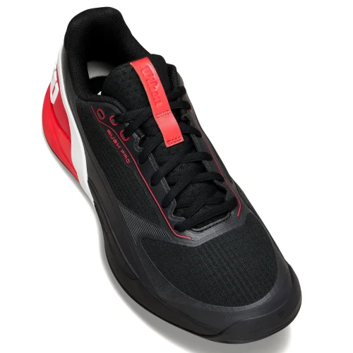 Zapatillas Wilson Rush Pro 5 Hombre 2026 Negro y Rojo