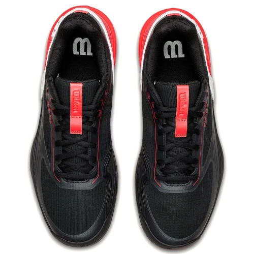 Zapatillas Wilson Rush Pro 5 Hombre 2026 Negro y Rojo