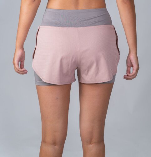 Шорты SALMING Essential 2-in 1 Shorts Women DustyPink/Grey