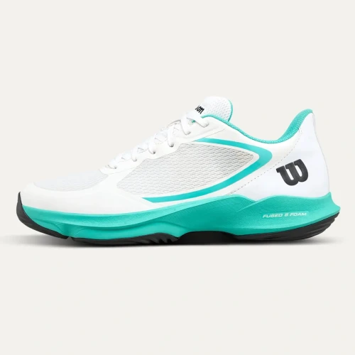 Wilson Hurakn Lite Women's Padel Shoes White Turquoise