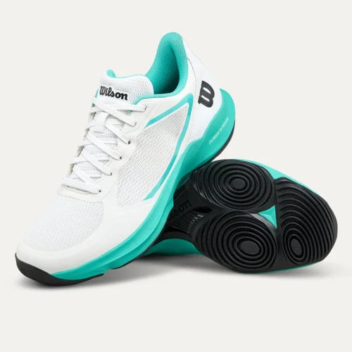 Wilson Hurakn Lite Women's Padel Shoes White Turquoise