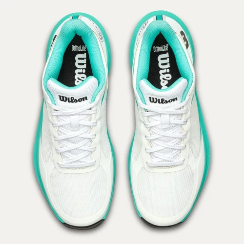 Wilson Hurakn Lite Women's Padel Shoes White Turquoise