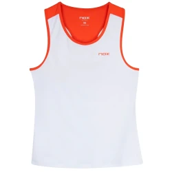 Camiseta Tirantes Mujer TEAM Blanco/Rojo NOX