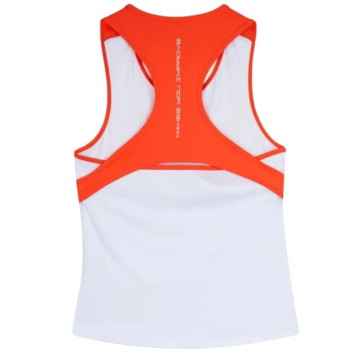 Camiseta Tirantes Mujer TEAM Blanco/Rojo NOX