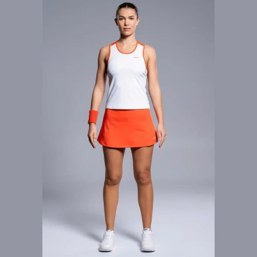 Camiseta Tirantes Mujer TEAM Blanco/Rojo NOX