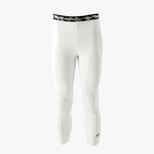 McDavid Compression 3/4 Tight With Dual Layer Knee Support White