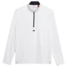 Sudadera padel Wilson Elevate Performance Half Zip 2026 Blanca
