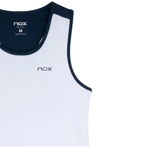 Camiseta Tirantes Mujer Team Blanco Navy NOX